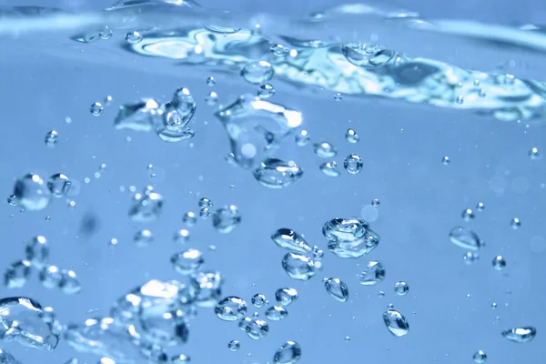 Blå vattenbubblor — Stockfoto