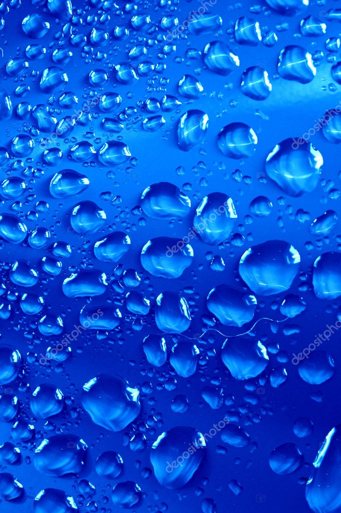 Blue waterdrops Stock Photo by ©yellow2j 11309521