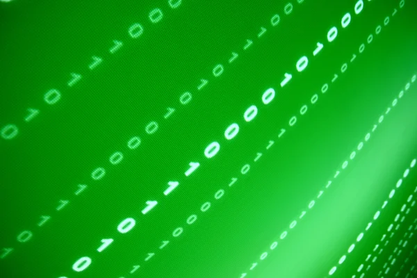 Grüner Datenraum — Stockfoto