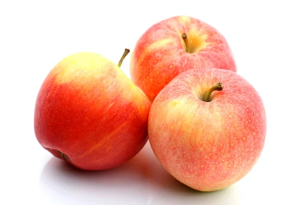 Tre äpple — Stockfoto