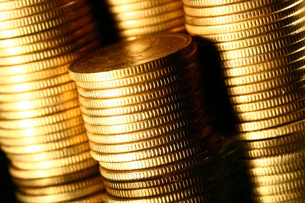 Golden coins Royalty Free Stock Images
