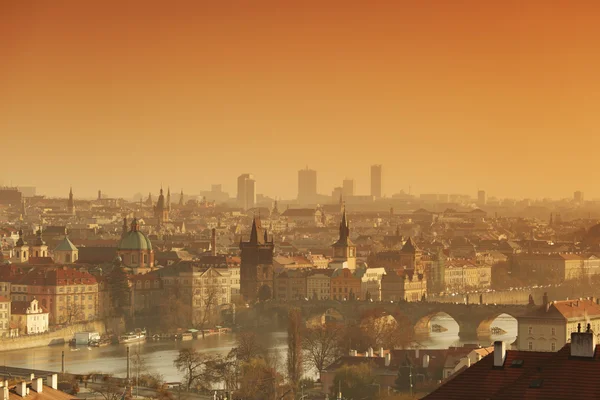 stock image Panorama of Prague Czech Republic