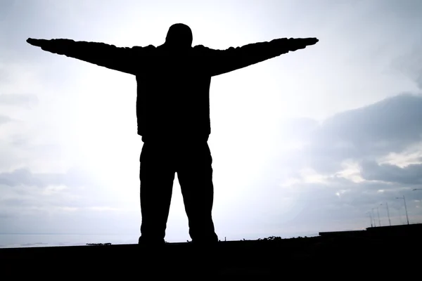 Man and Sky — Stock Photo, Image