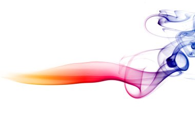 Multicolored smoke clipart