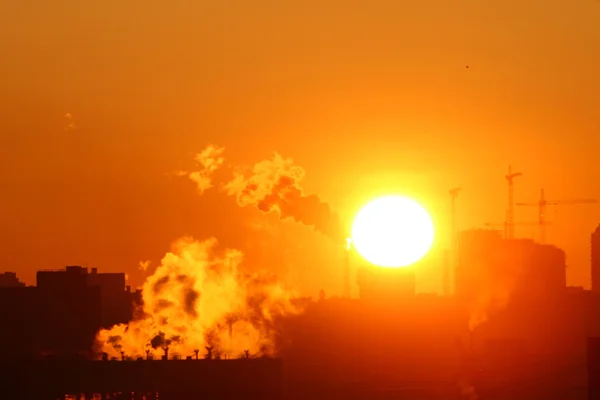 Morgon uppvärmningen utsläpp — Stockfoto