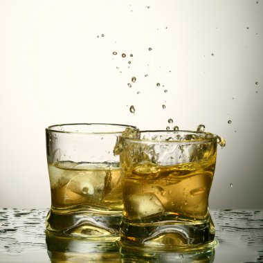 Whiskey splash clipart