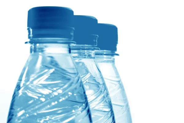 Água azul em garrafa — Fotografia de Stock