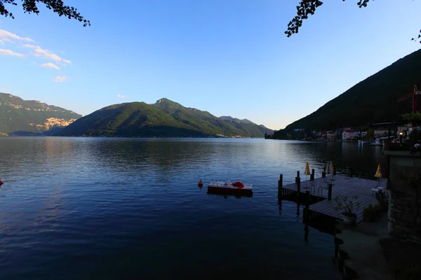 ルガーノ湖の風景 — ストック写真