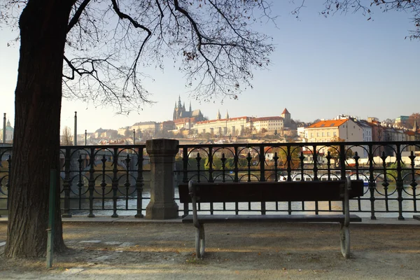 Panorama över Prag Tjeckien — Stockfoto