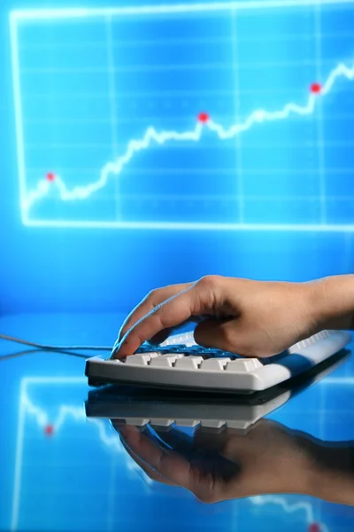 Finance data — Stockfoto