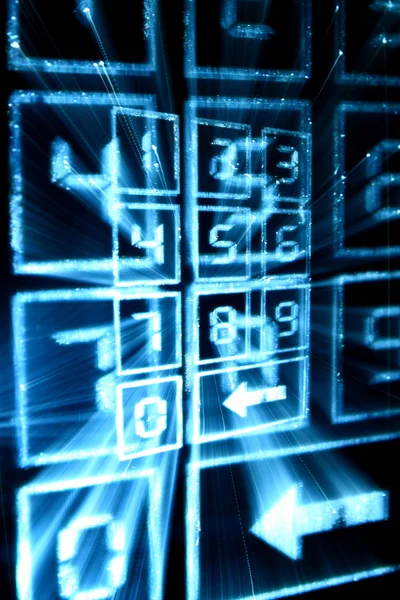 Numerická klávesnice jiná Cyber — Stock fotografie