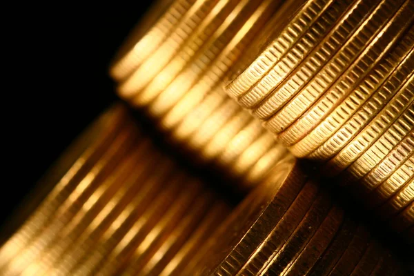 Golden coins Royalty Free Stock Photos