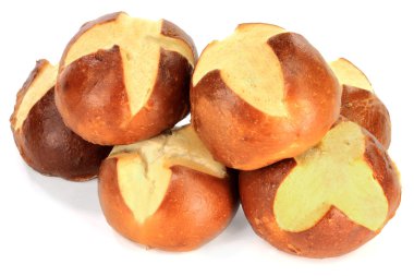 Pretzel Buns on Pile. clipart