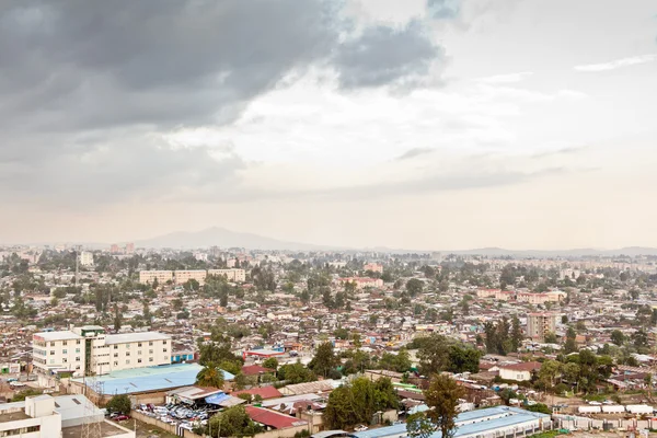 Luchtfoto van addis Abeba — Stockfoto