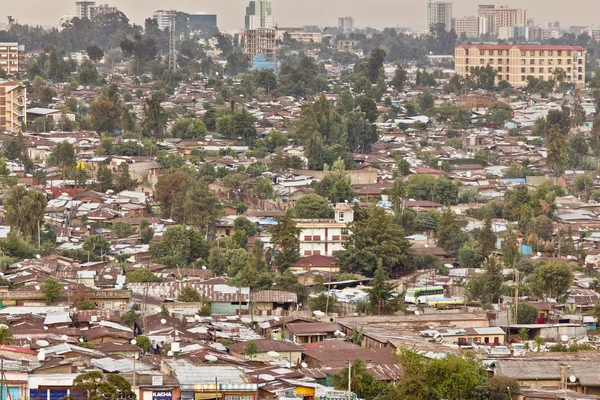 Addis ababa havadan görünümü — Stok fotoğraf