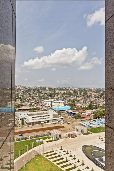 Letecký pohled na addis Abeba — Stock fotografie