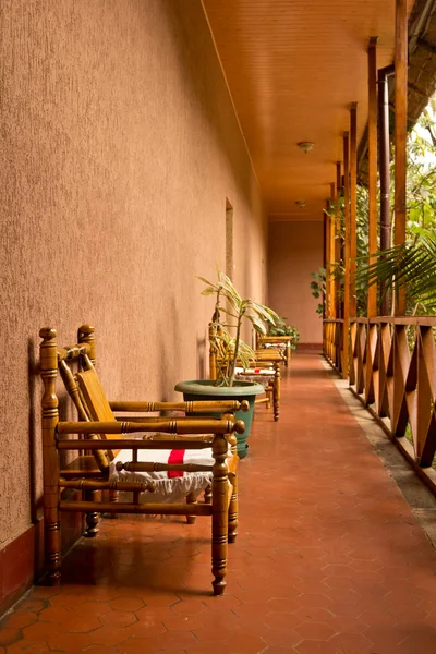 Chairs on the corridor — Stock Photo, Image