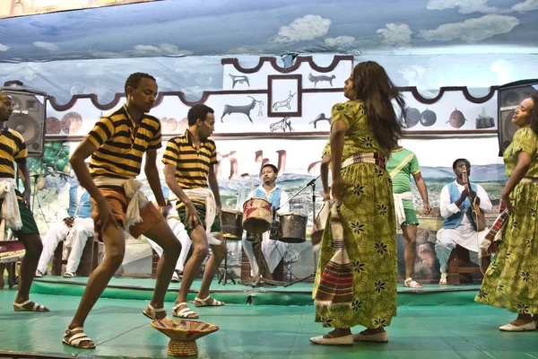 埃塞俄比亚文化舞蹈 — 图库照片