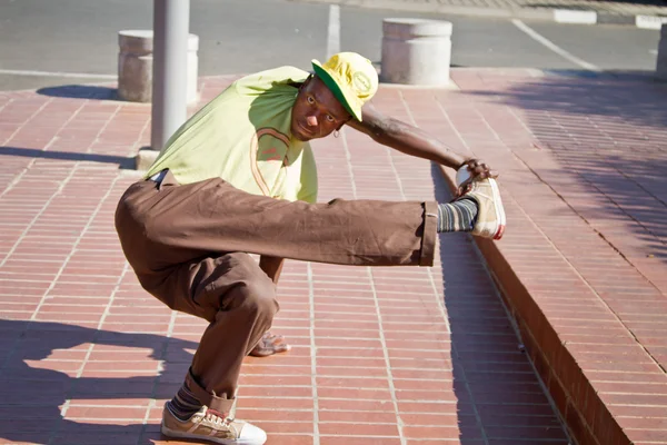 Street Performance near Mandela house — Stock Photo, Image