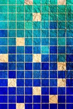 Soyut mavi mozaik arkaplan