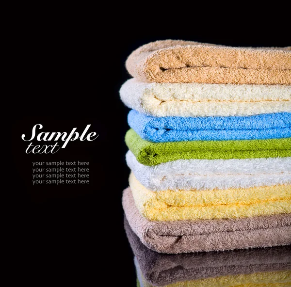 Stack di asciugamani piegati — Foto Stock