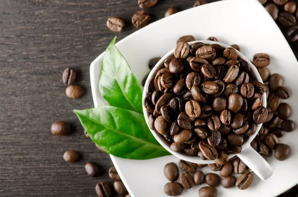 Kaffeehintergrund mit Platz für Text — Stockfoto