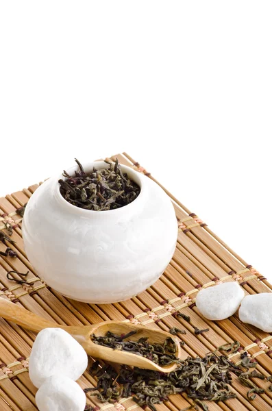 Čína čaj na izolované bílém pozadí — Stock fotografie