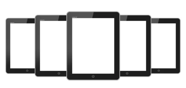 Mobiele telefoon met blanco scherm geïsoleerd op witte achtergrond — Stockfoto