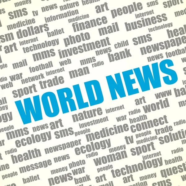 Concepto de antecedentes de noticias del mundo — Foto de Stock