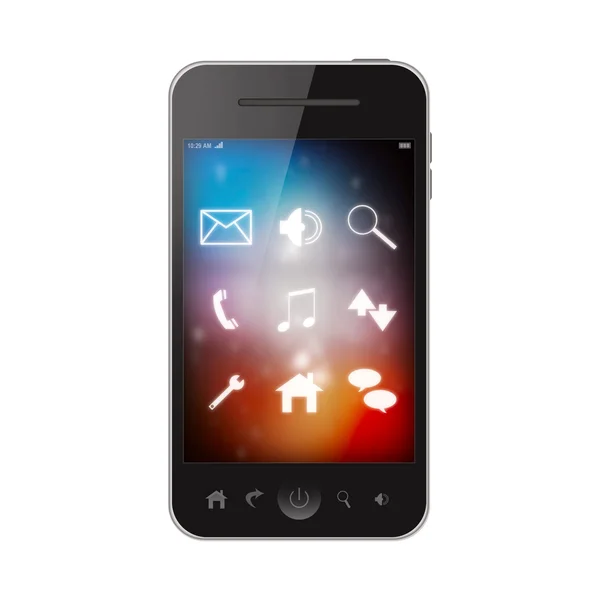 Handy isoliert auf weißem Hintergrund — Stockfoto