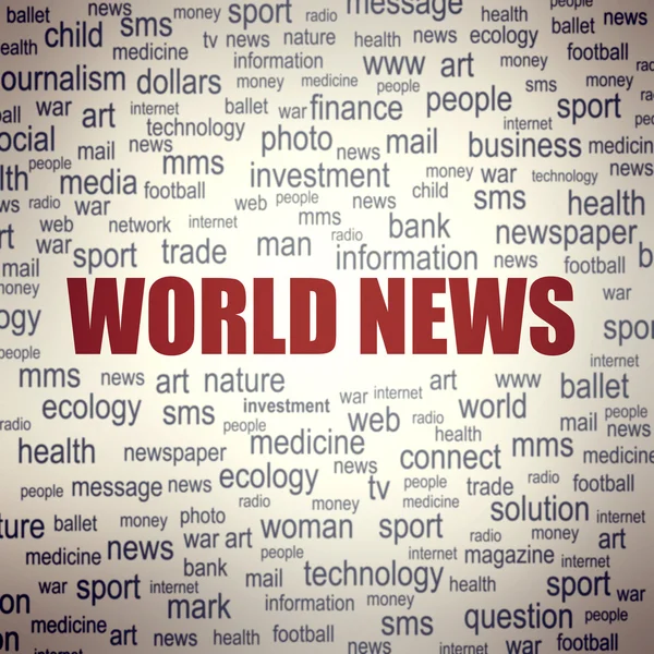 Begreppet världen nyheter bakgrund — Stockfoto