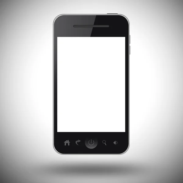 Handy isoliert auf grauem Hintergrund — Stockfoto