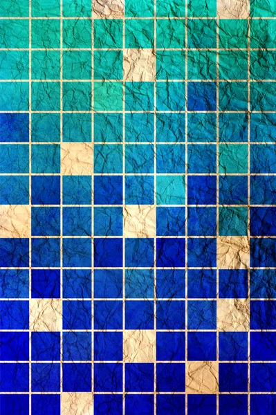 Soyut mavi mozaik arkaplan — Stok fotoğraf