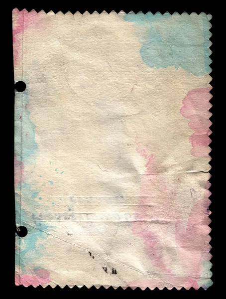 Старая бумага для записи — стоковое фото