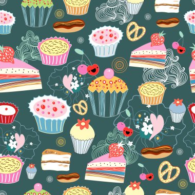 Texture of cakes clipart