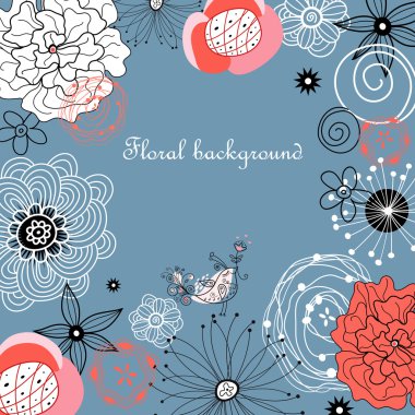 Floral background clipart