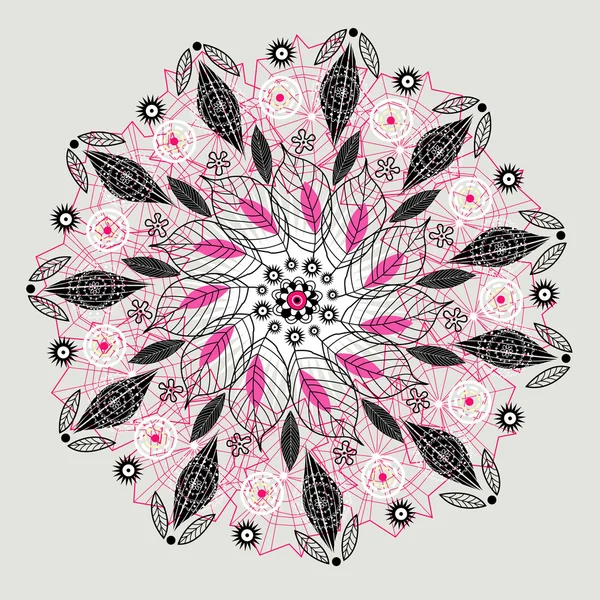 Абстрактное цветочное оформление — стоковый вектор