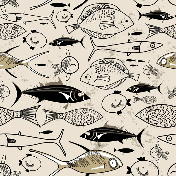 纹理的鱼 — 图库矢量图片