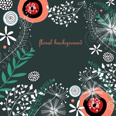 Floral background clipart