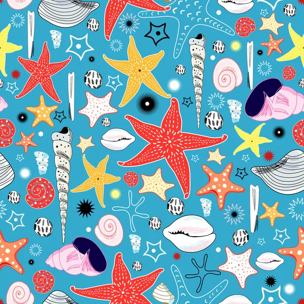 Texture delle stelle marine — Vettoriale Stock