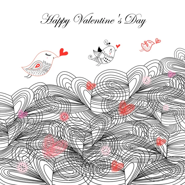 Вітальна листівка на день Святого Валентина. — стоковий вектор