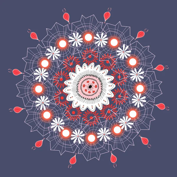 Fleur décorative — Image vectorielle