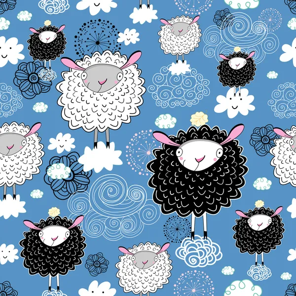 Textuur van de schapen — Stockvector