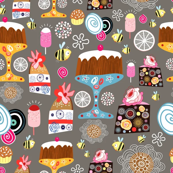 Texture of cakes — Stock Vector