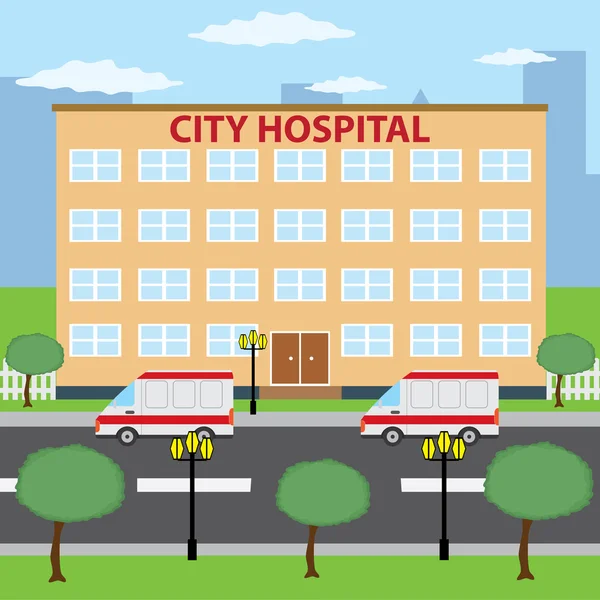 City hospital. — Stock Vector