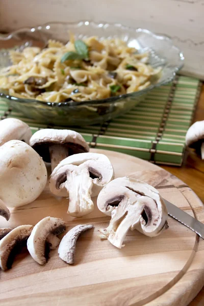 stock image Sliced mushrooms