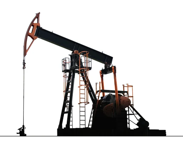 Izole petrol kuyu pompası — Stok fotoğraf