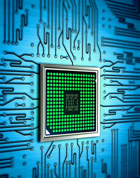 Abstract processor — Stock Photo, Image