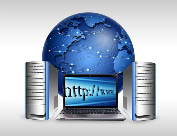 Internetes infrastruktúra Stock Kép