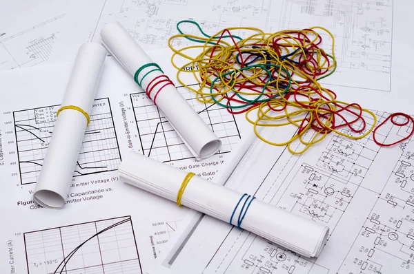 Electrical drawings — Stock Photo, Image